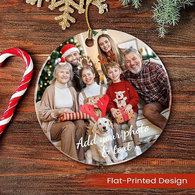 Personalized Photo Ornament for Family