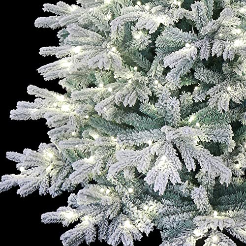 5 Foot Pre lit Snow Angel Blue Spruce Flocked Artificial Christmas Tree