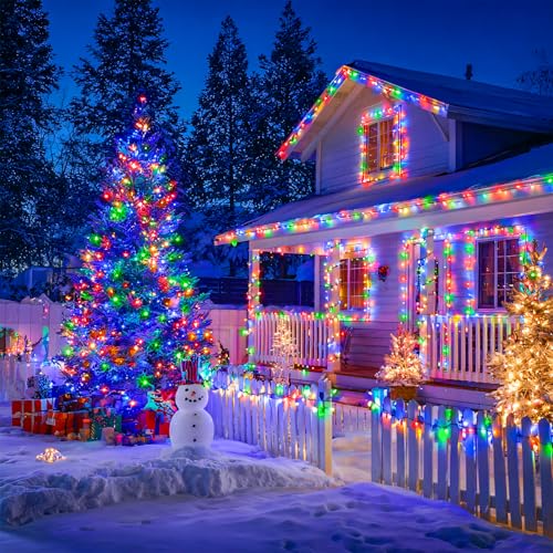 600 LED Solar Christmas Lights Outdoor (2 Count)