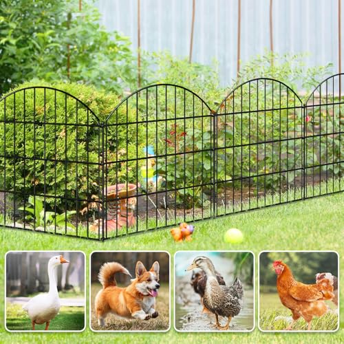 Metal Garden Fence 28 in x 18.7 ft