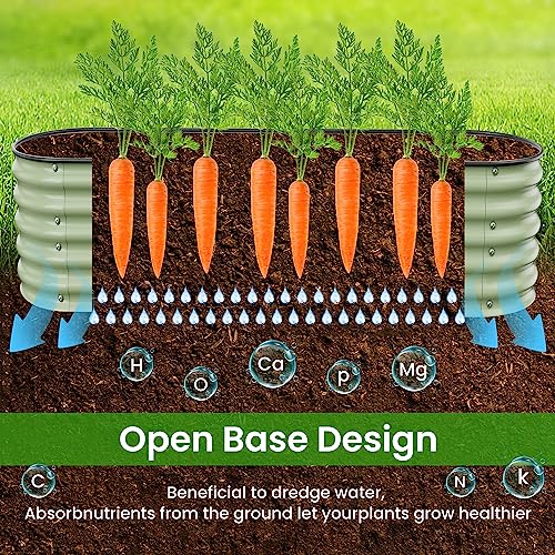8 X 2 X 1.4 Ft Galvanized Raised Garden Bed
