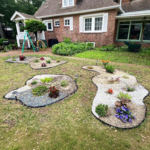 2 Inch x 100FT Landscape Edging Border with 150 Anchoring Spikes