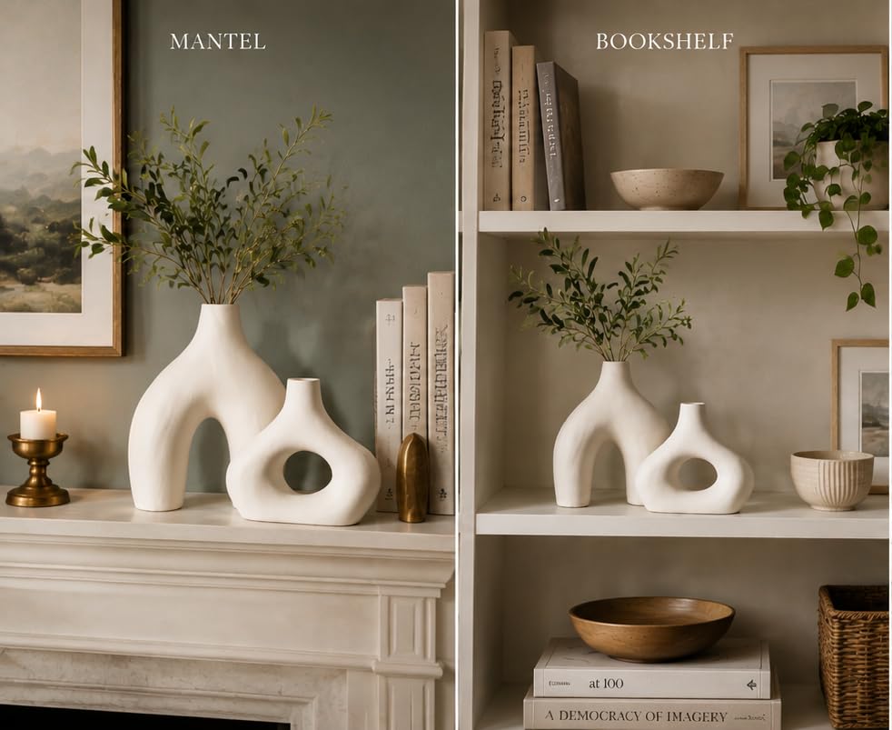 Ceramic Modern Vase Set of 2 (2 Count)