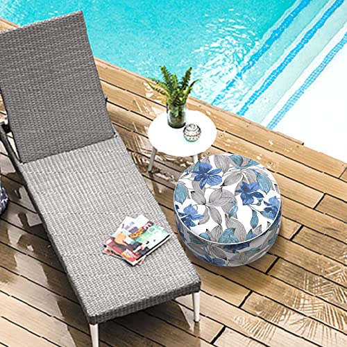 Inflatable Stool Ottoman Footrest with Handle