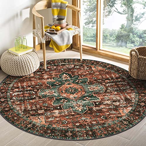 Ultra Thin Washable Round Rug