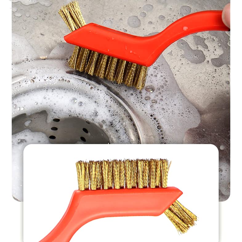 Wire Scratch Brush Set Soft Grip for Rust