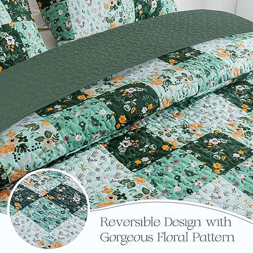 Reversible Boho Quilts Full Size Green