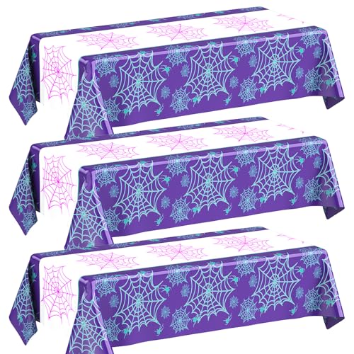 3 Pack Spider Tablecloth Birthday Party (3 Count)