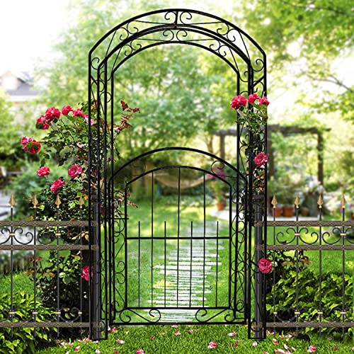 Steel Garden Arch with Gate
