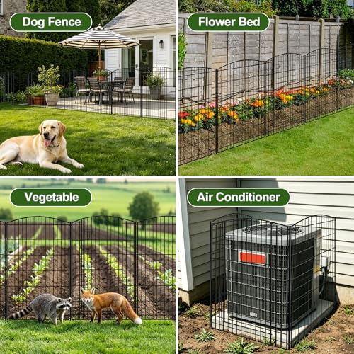 Decorative Garden Fence 12 Panels 26ft