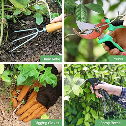 9 Piece Gardening Tools Set with Fashion Handbag
