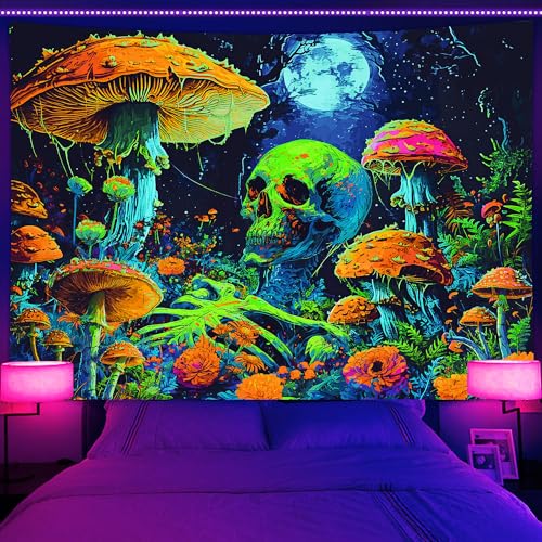 Blacklight Skull