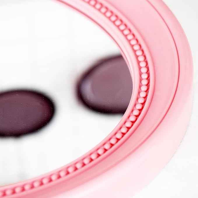 Funerom 20 x 16 inch Pink Wall Mirror Oval Bathroom Mirror Bedroom Mirror