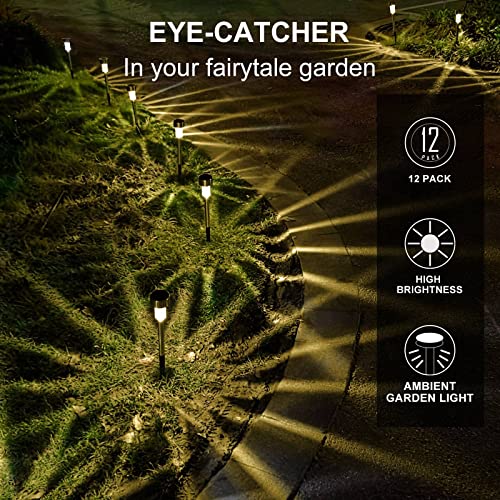 Solar Lights Outdoor Waterproof (12 Count)
