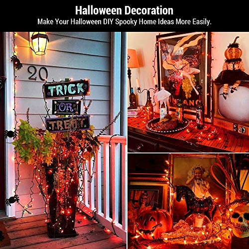 Orange Halloween String Lights Connectable (33 Foot)