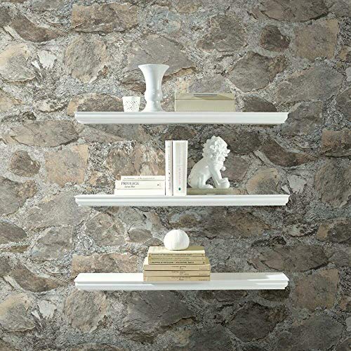 RMK9096WP Gray and Almond Weathered Stone Peel and Stick Wallpaper (28.1875 Sq Ft)