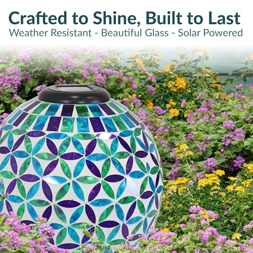 Sunnydaze Solar Gazing Ball for Garden