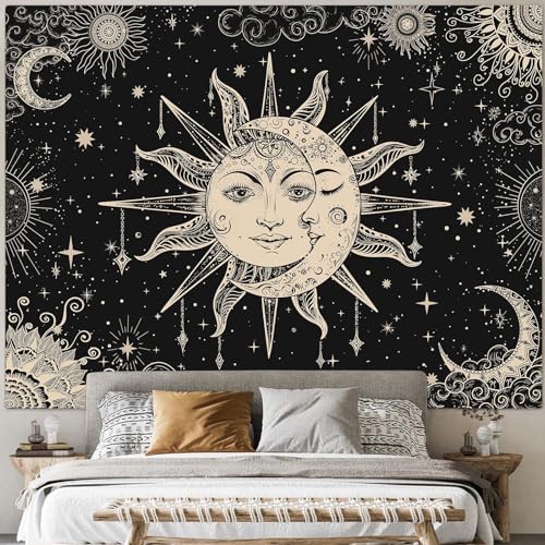 Sun and Moon Tapestry Mandala Wall Tapestry