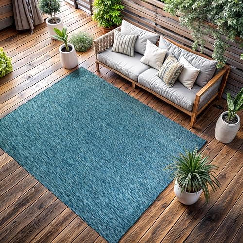 Outdoor Rug 8x10 Modern Area Rugs for Indoor and Outdoor Patios and Porches