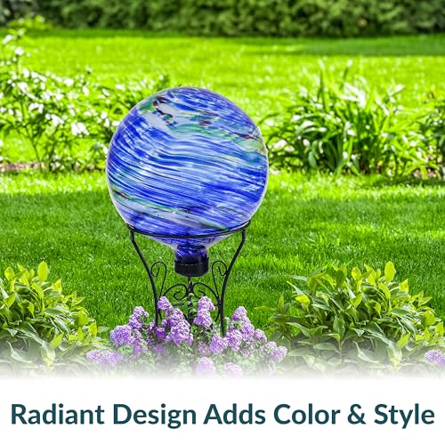 Sunnydaze 10" Glass Gazing Ball for Garden (2 Count)