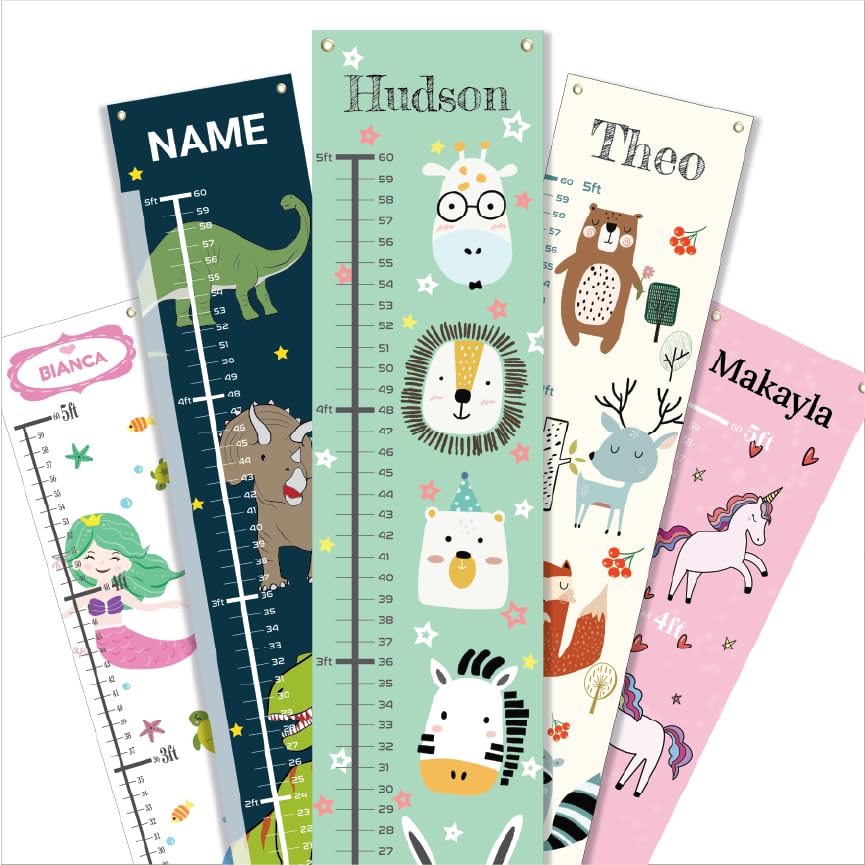 Personalized Canvas Growth Chart for Kids