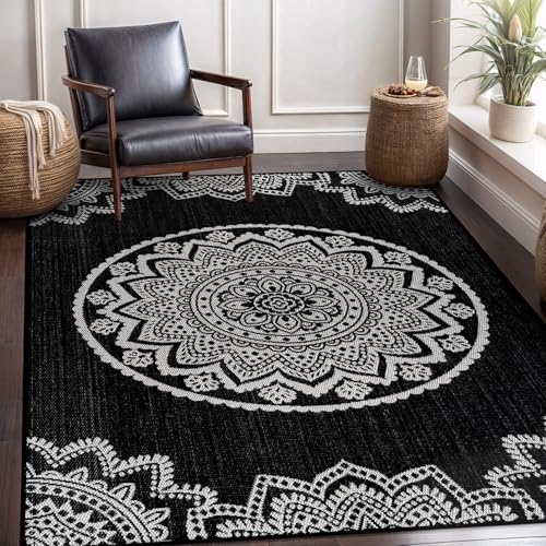 Outdoor Rug 5x7 Modern Area Rugs for Indoor and Outdoor Patios and Porches