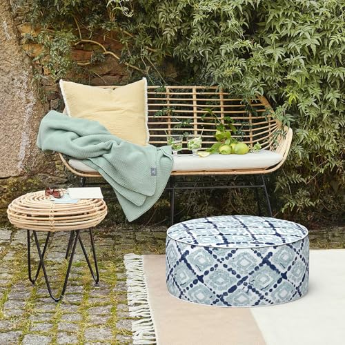 Inflatable Stool Ottoman Footrest with Handle