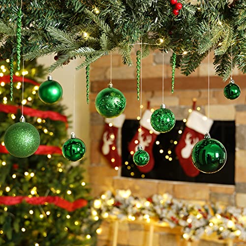 Christmas Ball Ornaments for Christmas Decorations (45 Count)