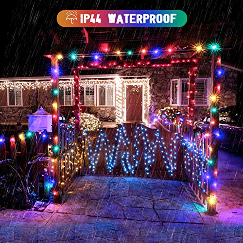 2 Pack Solar String Lights Outdoor Waterproof (2 Count)