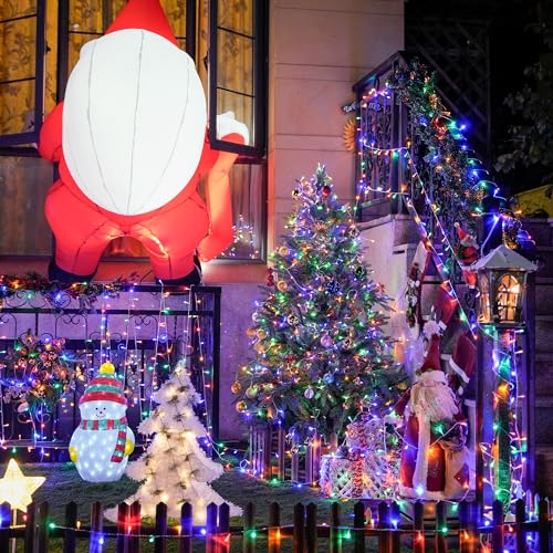 163ft 500 LED Multicolor Christmas Lights Outdoor Waterproof (163 Foot)