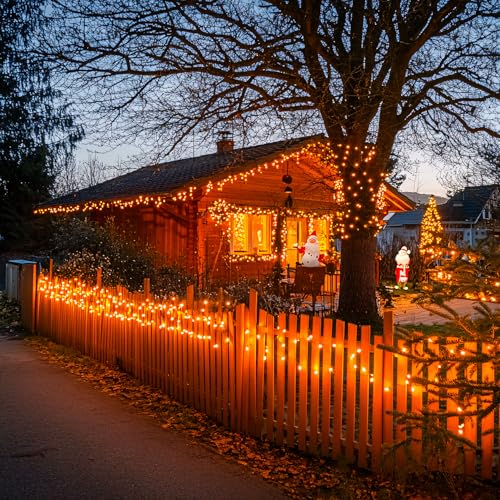 150 LED Orange Halloween Lights Indoor (59 Foot)