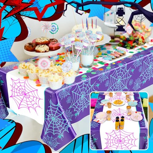 3 Pack Spider Tablecloth Birthday Party (3 Count)