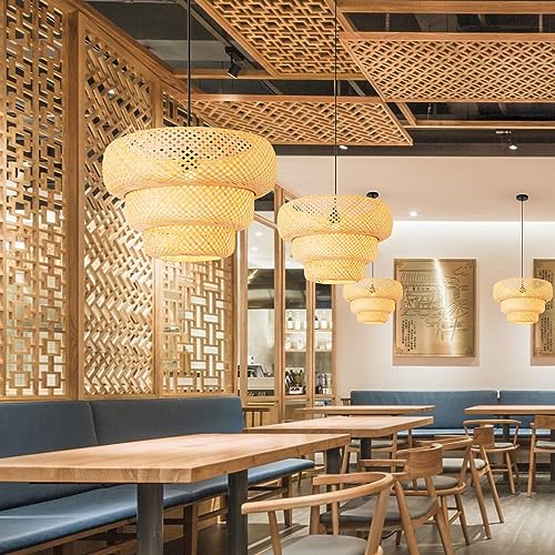 18.5" Bamboo Pendant Light