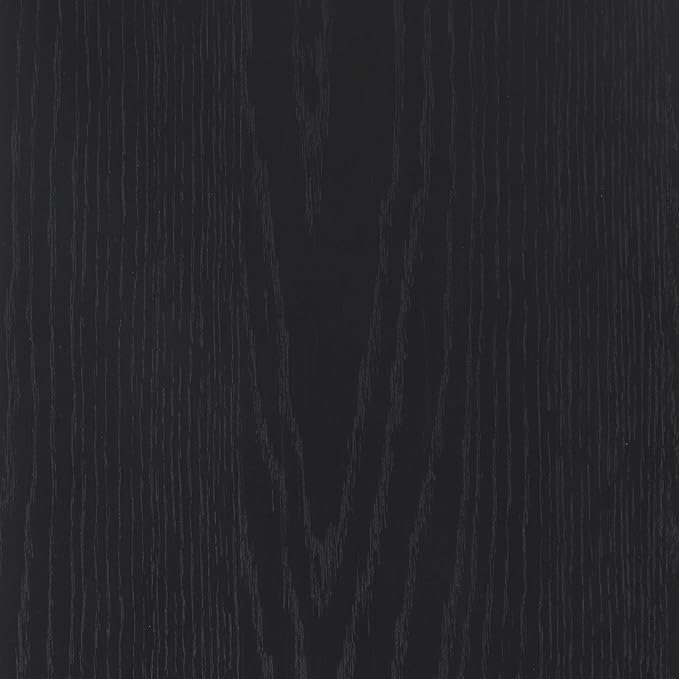 Nathan James Jacala Mid Century Modern Entryway Storage Cabinet with Doors, Living Room Accent Cabinet with Wood Frame, Black Oak Set of 4