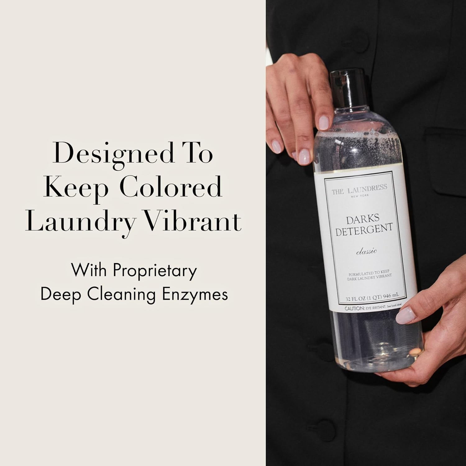 The Laundress Darks Detergent, Concentrated Laundry Detergent Liquid, For Rich Vibrant Colors, Tough on Stains, Classic Scent, 32 oz. - NestledHome