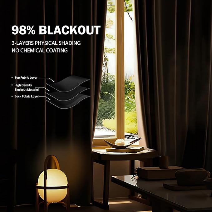 Room Divider Ceiling Mounted Curtains Track Sets Extra Wide Blackout Curtain Flexible Tracks for Bedroom Privacy Partition Separator, 1 Panel Black Drape and White Rail, W12.5 x H9ft