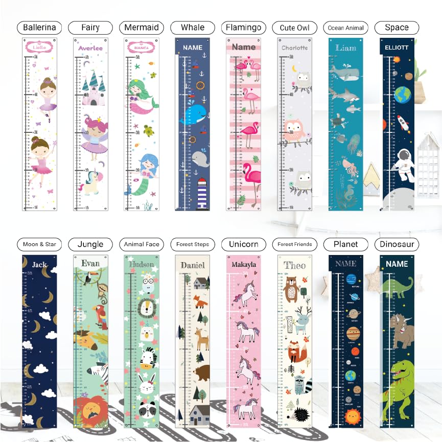 Personalized Canvas Growth Chart for Kids