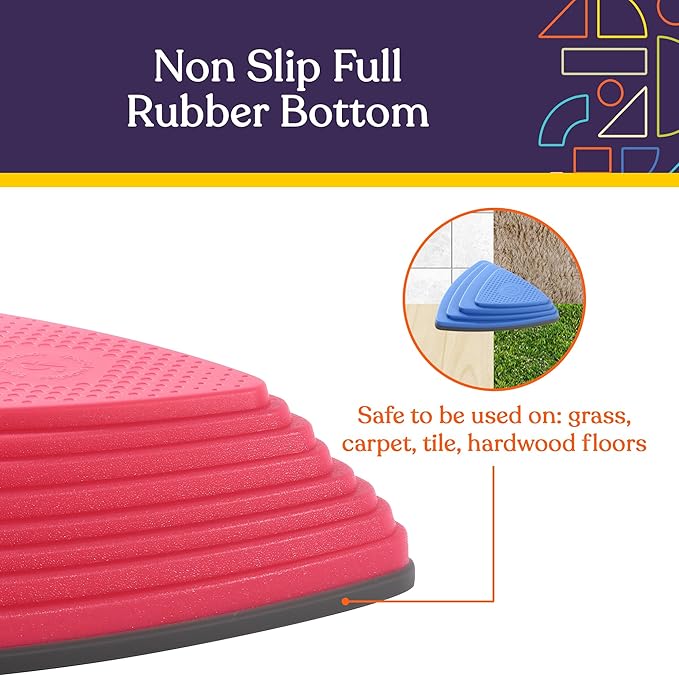 Special Supplies Stepping Stones for Kids Indoor and Outdoor Balance Blocks Promote Coordination, Balance Strength Child Safe Rubber, Non-Slip Edging