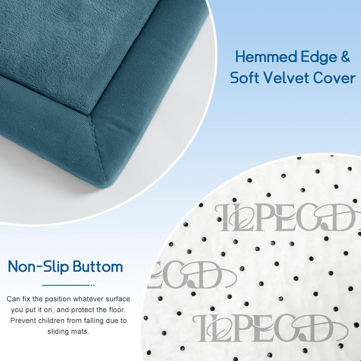 Baby Play Mat 1.2" Thick Memory Foam Nursery Rug Area Rug, 6’7” X 6’7” Yoga Mat Playmat Crawling Mat for Baby,Toddlers, Infants, Kids,Floor Mat Tatami Mat for Living Room with Non-Slip(Green) - NestledHome