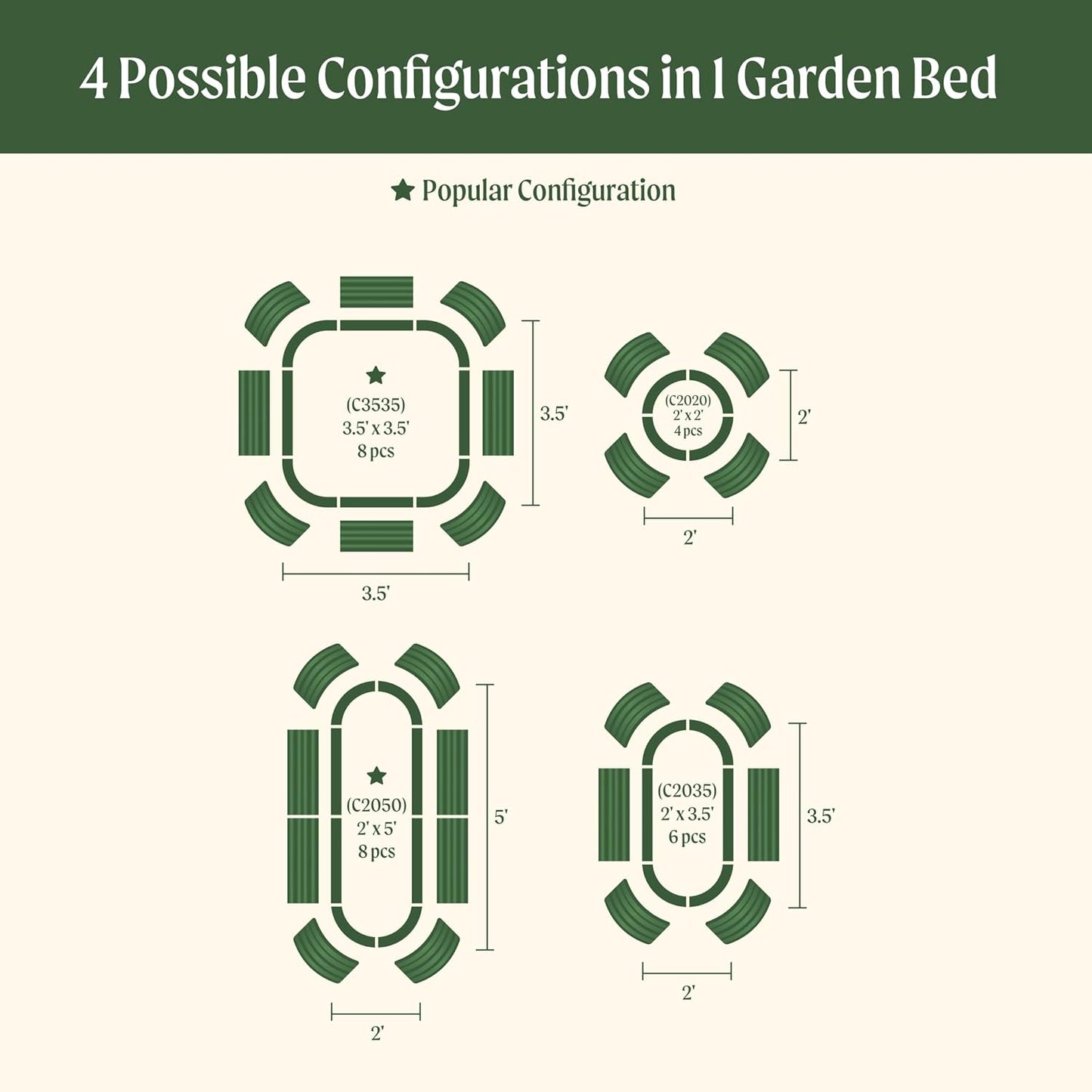 Vego garden 32" Extra Tall Raised Garden Bed Kits,4 in 1 Modular Raised Planter Box for Vegetables Flowers Fruits Oval Metal Raised Garden, Terra Cotta