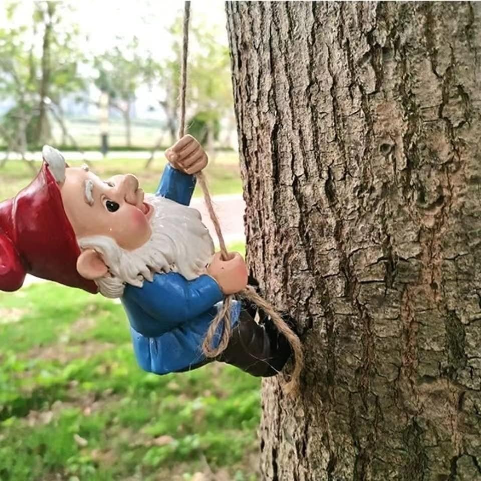 Climbing Gnomes Tree Faces Decor Outdoor for Yard