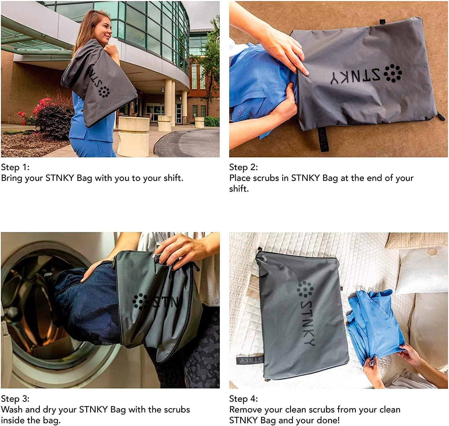 Bag Pro - Laundry Bag - Wash Bag for Health Workers, Sports, Fitness & Travel - NestledHome