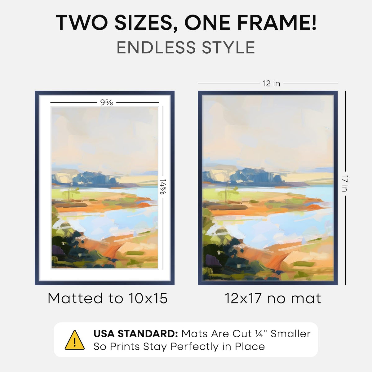 12x17 Blue Picture Frame (2 Count)