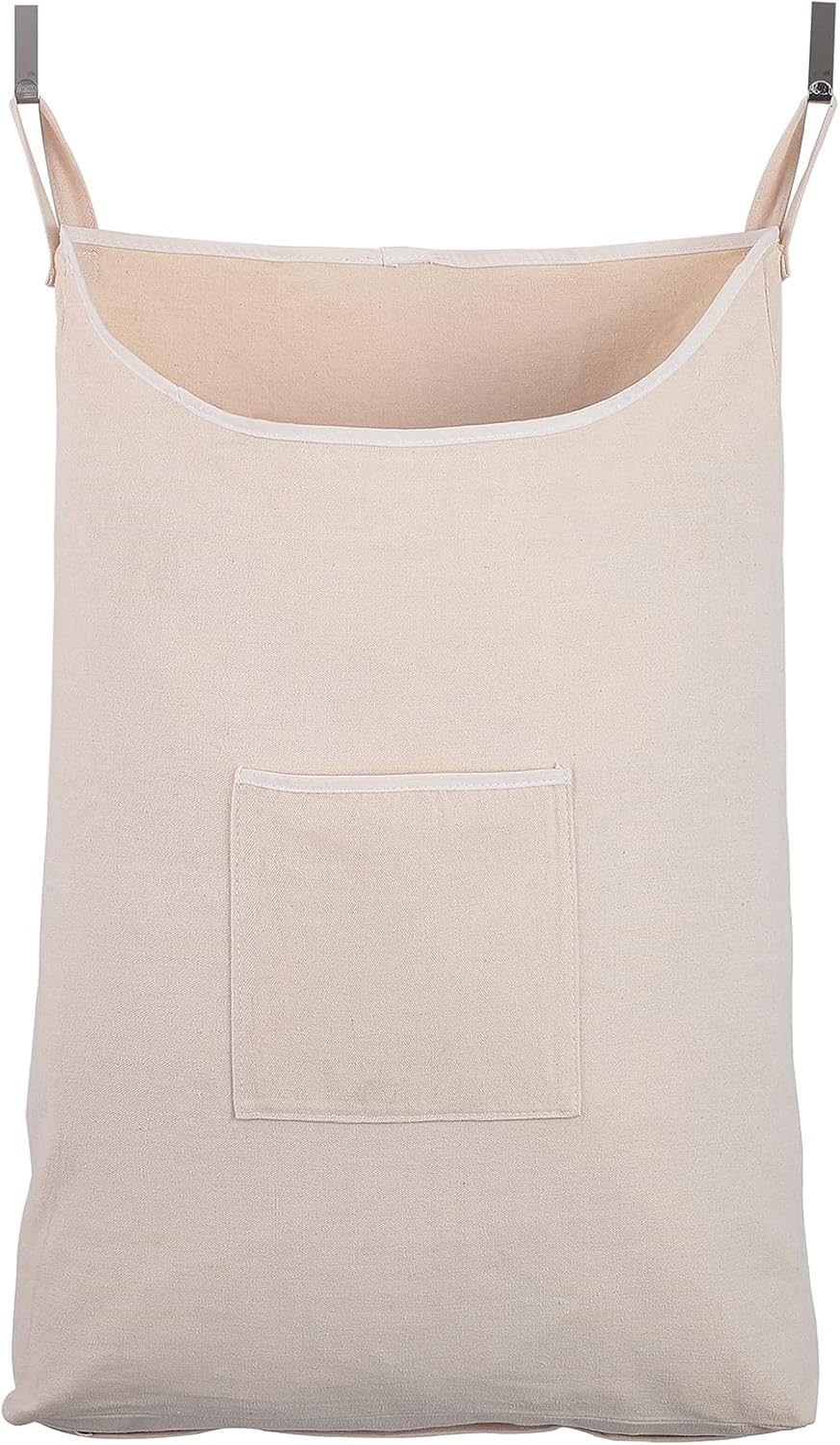 Laundry Collector, Laundry Hamper, Door Hanging Laundry bag with hooks (Beige, 65Liters) - NestledHome