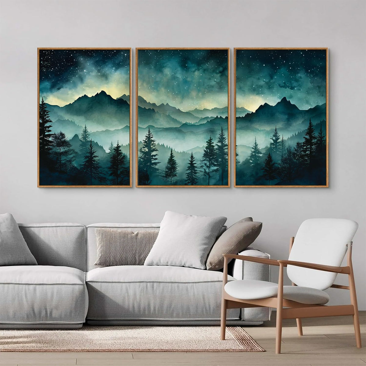 Misty Mountain Framed Canvas Wall Art