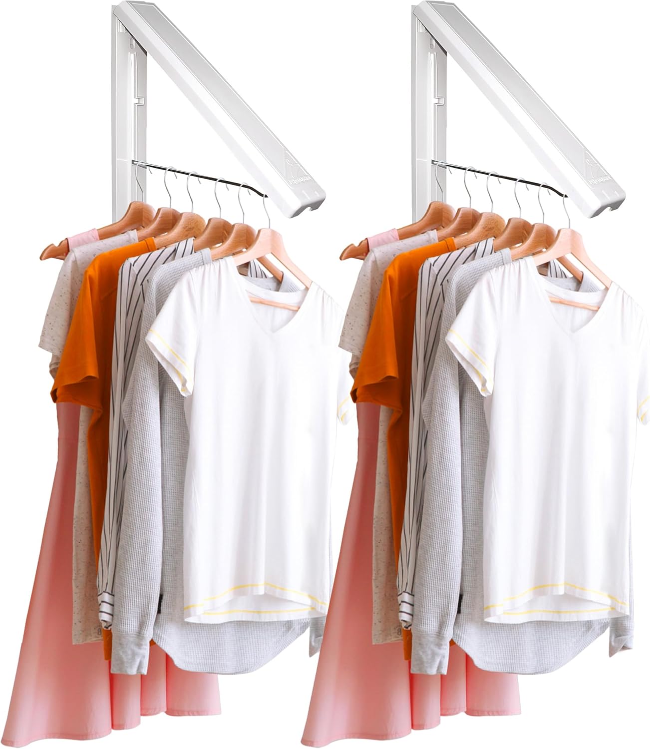 InstaHanger - Wall Mounted Drying Rack - The Original Collapsible Clothes Drying Rack and Storage - NestledHome