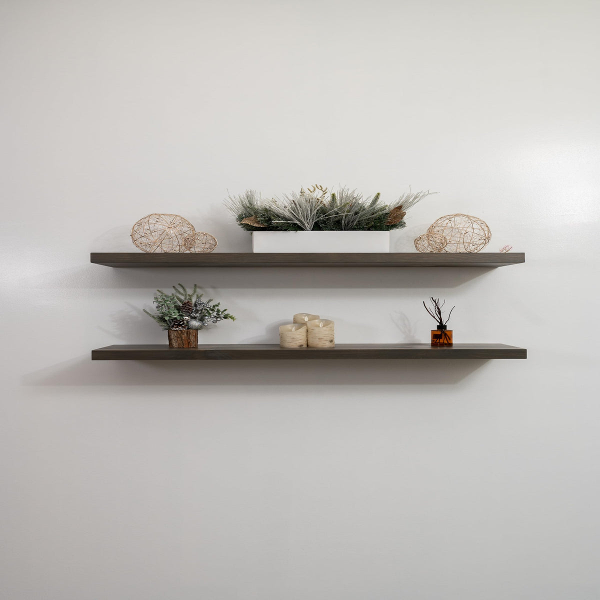 URBANDI Rustic Floating Shelves (2 Count)