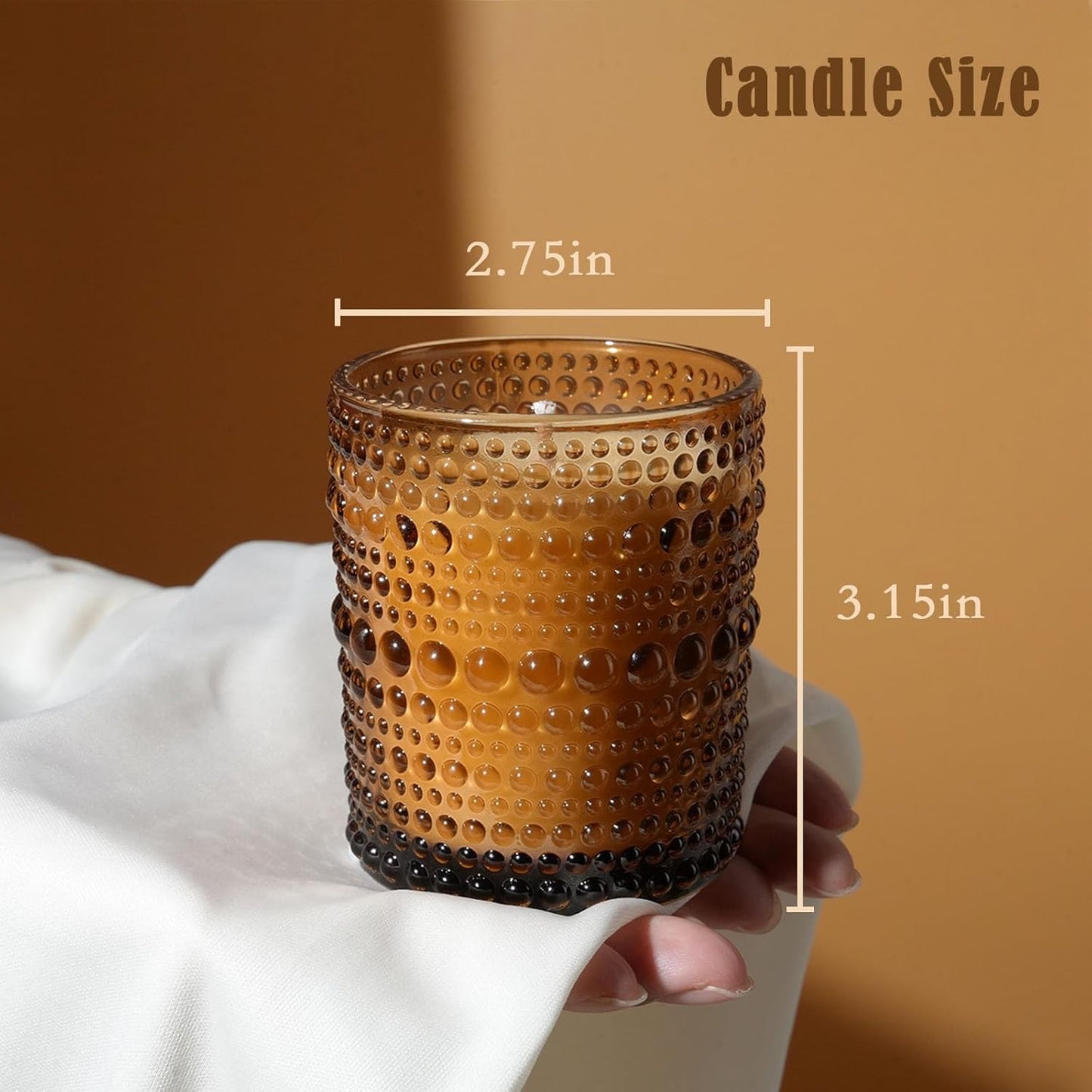 Scented Candles, Soy Scented Candle for Home Large Jar Candles, Over 25 Hours Christmas Candles Ideal Holiday Gift - NestledHome