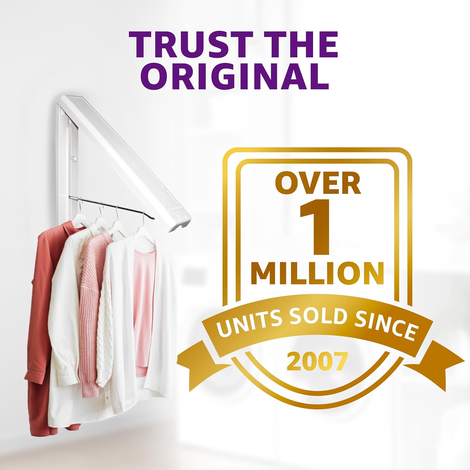InstaHanger - The Original Collapsible Clothes Storage and Drying Rack - NestledHome