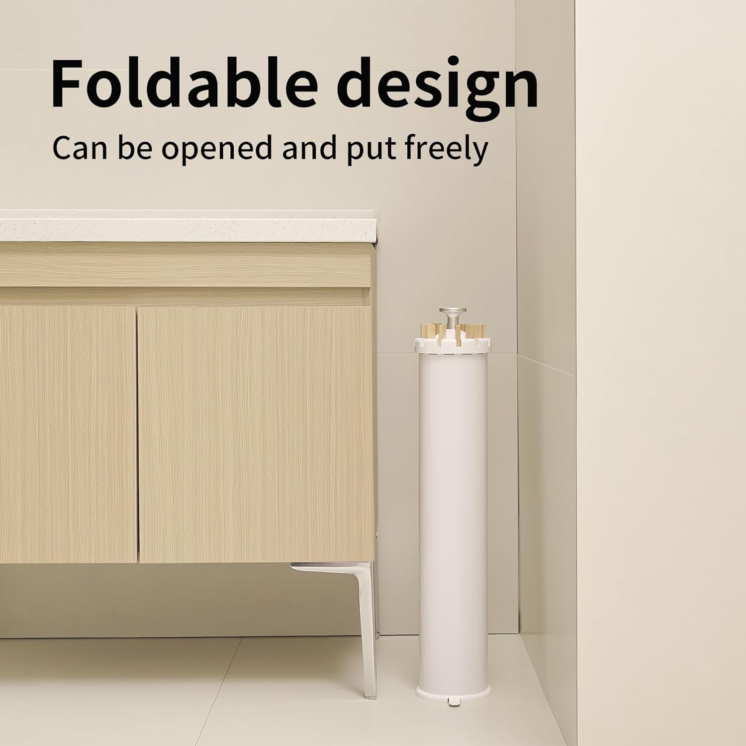 JOOM Four Legs Clothes Drying Rack, Garment Rack Portable and Foldable Space Saving Laundry Drying Rack - Drying Rack Floor Folding Balcony Bedroom Solid Invisible Household - NestledHome